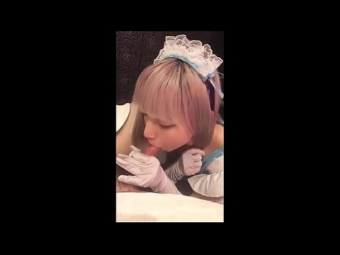 ❤️ 日本偶像 [mayuka]，法國女僕服裝，第 1 部分，口交和用乳液混蛋 ❌ 俄羅斯色情 在我們